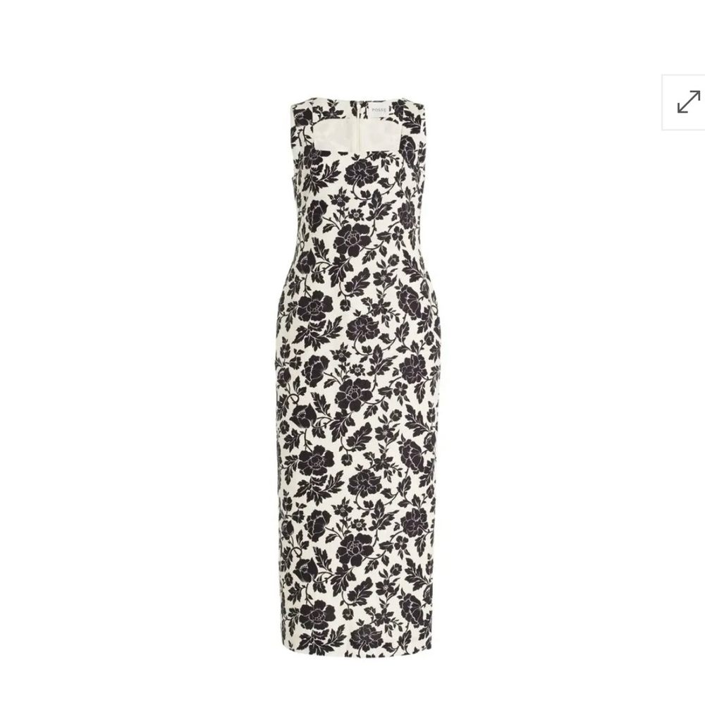 Posse Floral Black and White Dress